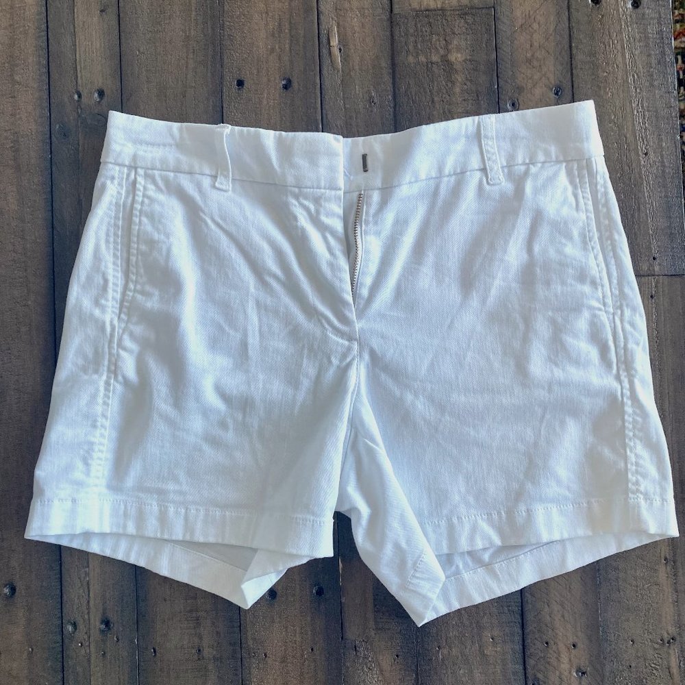 J. Crew White 5" Inseam Shorts Size 6